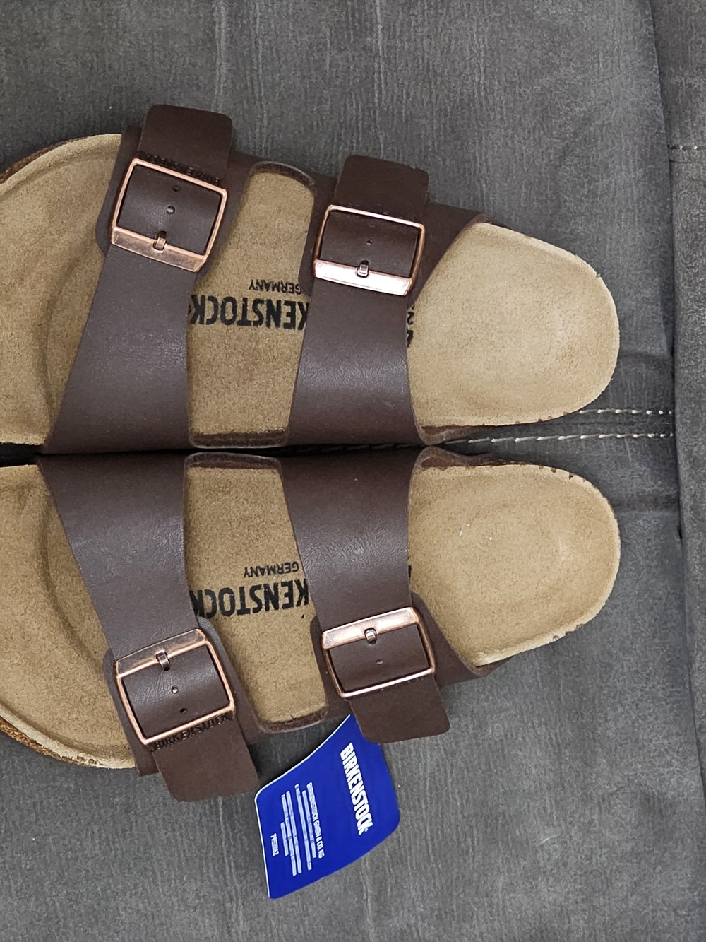 NWT Birkenstock Arizona Dark Brown Sandals EU 40 M 7-7.5 W 9-9.5 - Picture 7 of 9